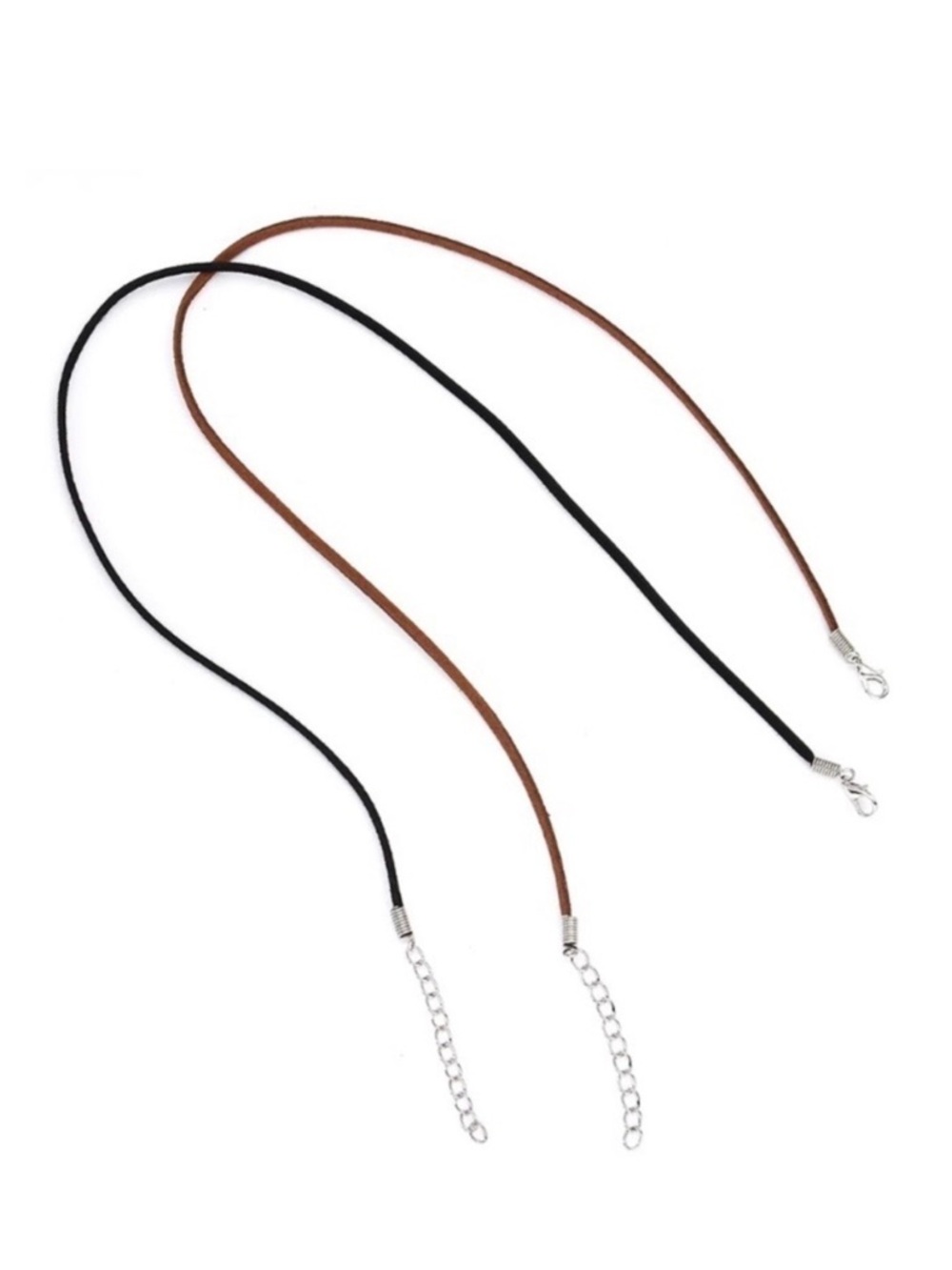 🔴 5 for $10 ONE Black Suede Leather Cord Necklace Jewelry Making